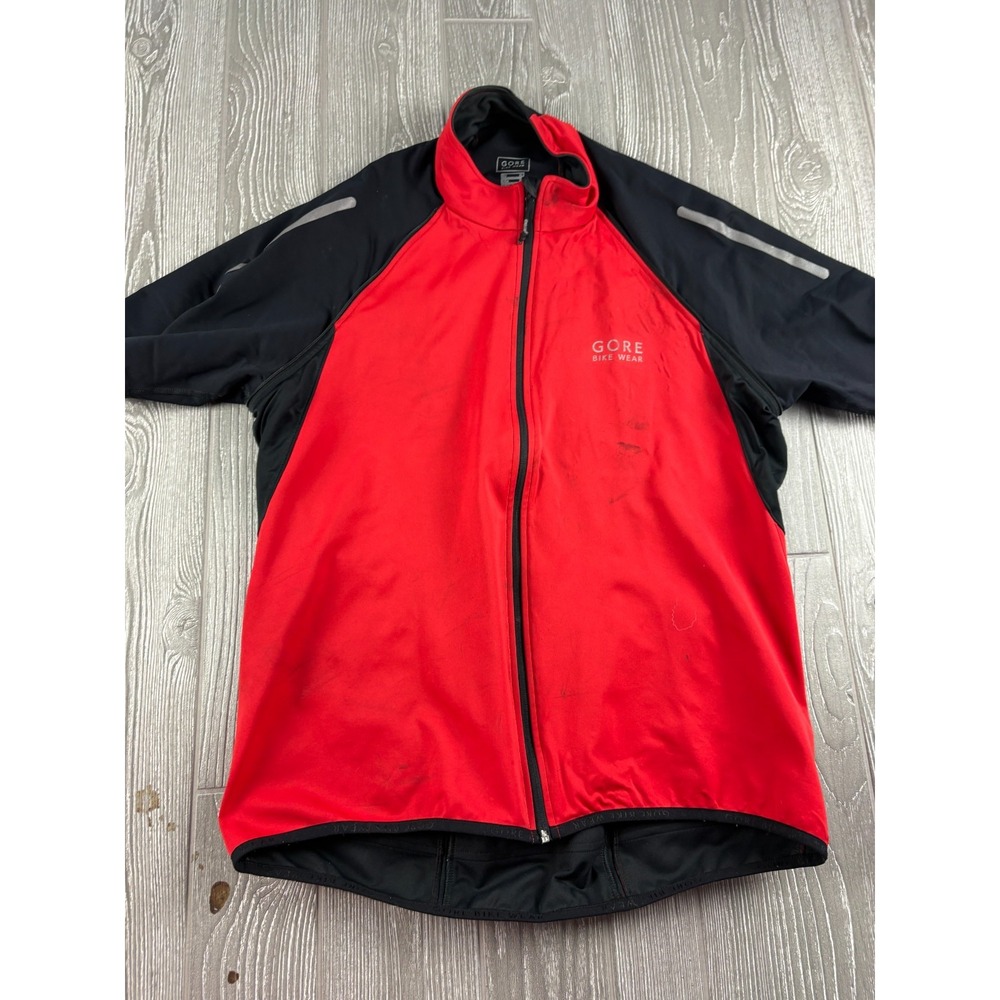 Gore Bike Wear Windstopper Cycling XL Short Sleeve Full Zip Mens Gorpcore